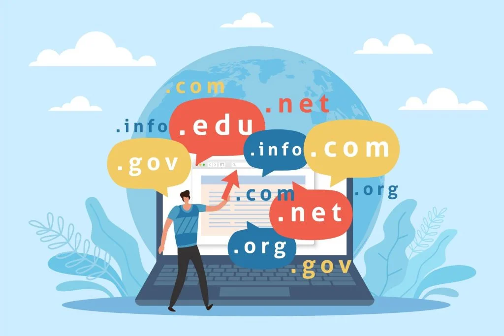 ¿Qué significa el “.com” que aparece al final de esos nombres de dominio?